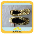 custom fashion wholesale flat foldable ballet shoes in bag